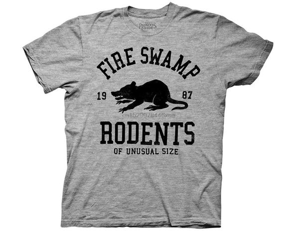 

the princess bride fire swamp rodents graphic t shirt, White;black