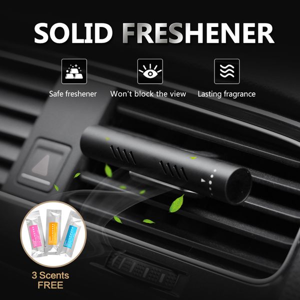 

car air freshener car perfume vehicle solid air purifier 3 scents bars natural aroma for vehicle bedroom improve quality