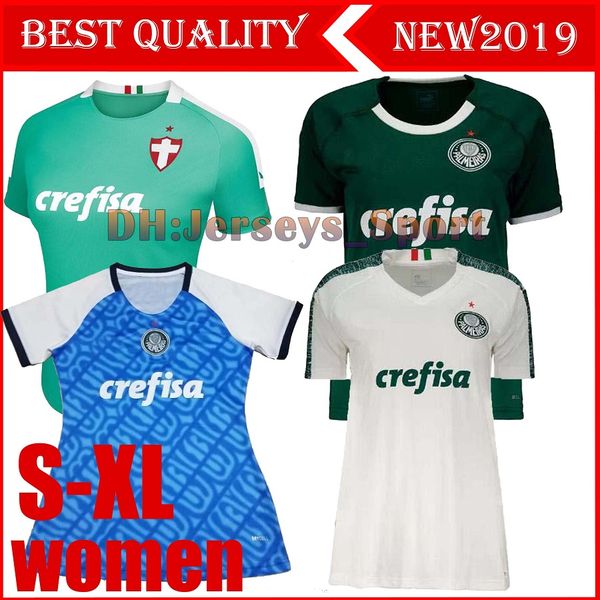 

19 20 palmeiras women soccer jerseys dudo jean alecsandro palmeiras jerseys allione cleiton xavier 2019 female shirt s-xl, Black;yellow