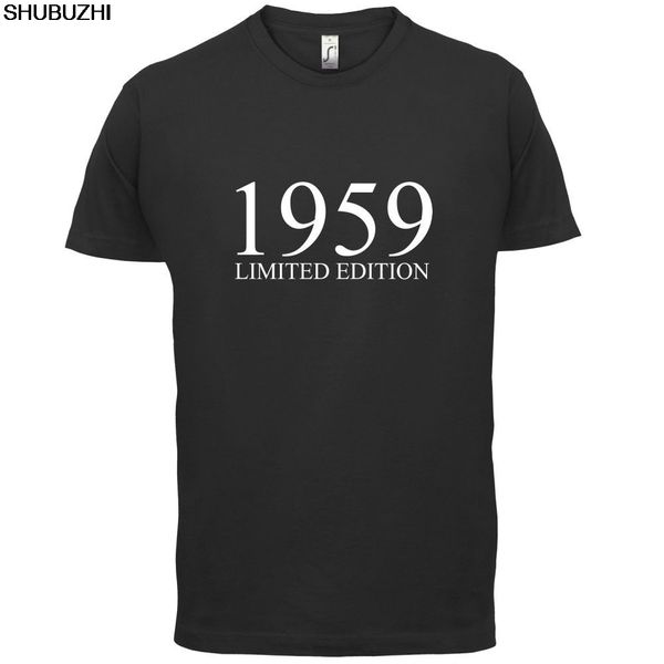 

limited edition 1959 - mens t-shirt - 13 colours 57th birthday present-gift print t shirt mens short sleeve, White;black