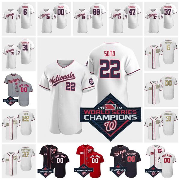 

2020 champions jersey nationals juan soto howie kendrick max scherzer victor robles ryan zimmerman stephen strasburg turner stitched, Blue;black