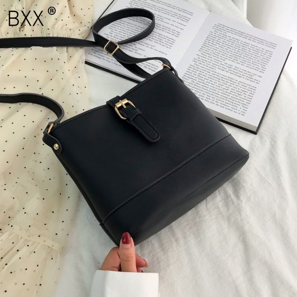 

bxx] mini pu leather crossbody bucket bag for women 2020 fashion totes female shoulder messenger bag lady handbags purses hk906