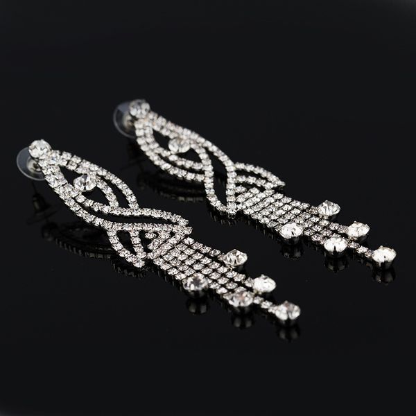 

jewelry product high insert file rhinestone earrings earring, Golden