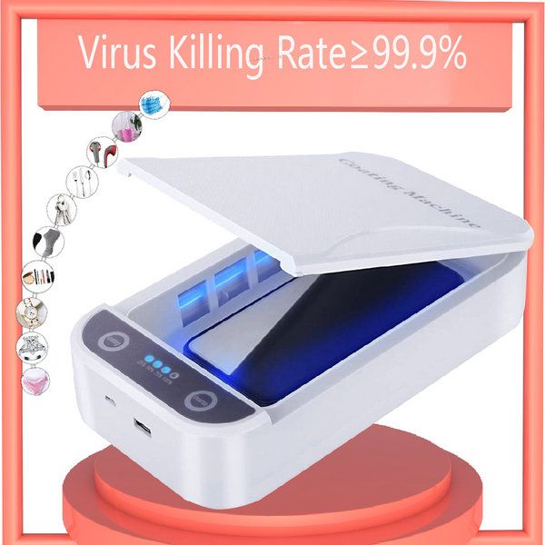 

hairclippersshop uv sterilizer box multi-function mobile phone jewelry cleaning ultraviolet disinfection machine mask sterilization box