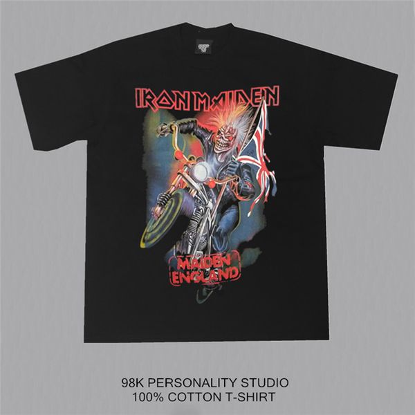 

iron maiden number of the beast classic t-shirt womens shirts cotton shirts t0176, White