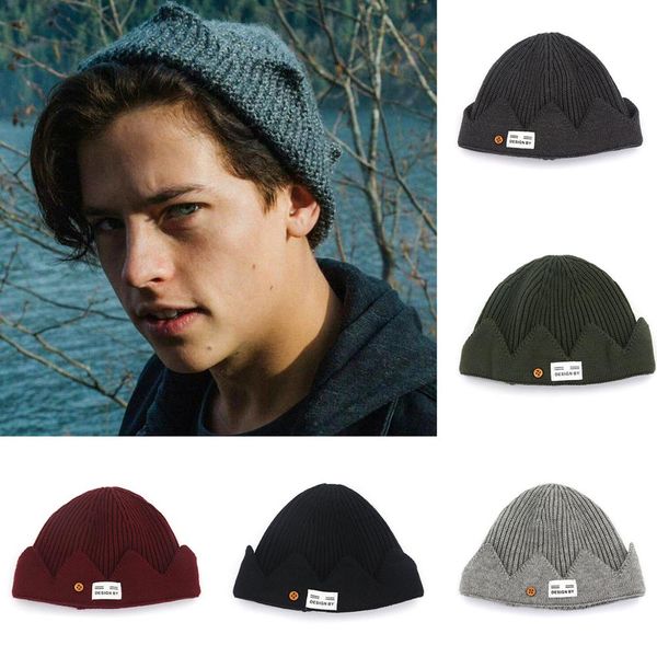 

classic jughead jones riverdale cosplay autumn winter warm beanie hat c exclusive crown knitted caps