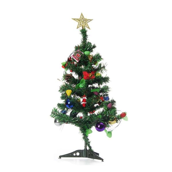 

1pcs 60cm colorful plastic christmas tree decoration new year christmas gift ornament decor celebrate supplies artificial tree
