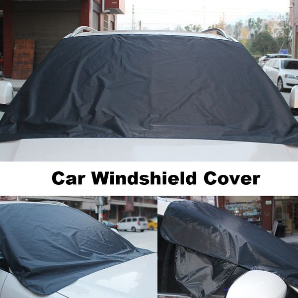 

universal car windshield snow cover winter half windshield snow ice covered magnetic automobile frost wind protective cover