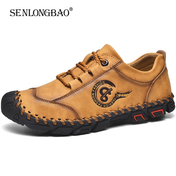 

new comfortable men casual shoes men loafers split leather men's shoes flats moccasins big size 38-46, Black