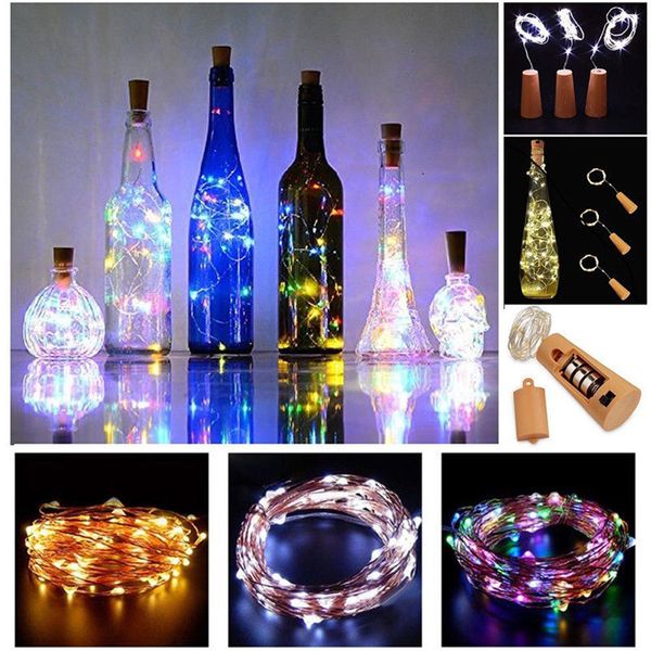

home decoration accessories bottle lights cork shape for 2m 20 led wine bottle string party romantic room decoration