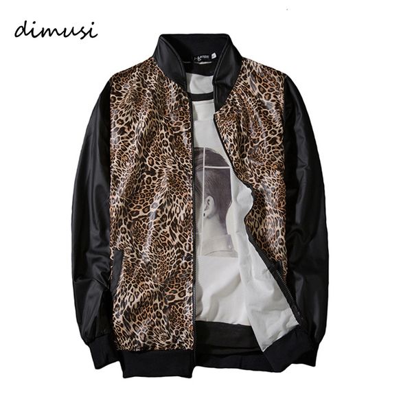 

dimusi men jackets fashion hip hop streetwear leopard coats mens casual camouflage outwear tracksuit brand clothing,ya730 sh190906, Black;brown