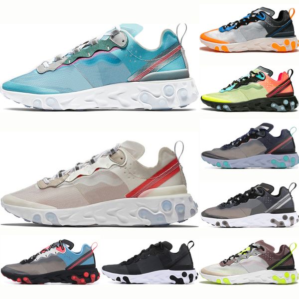 

nike react element 87 дизайнерский элемент react 87 королевский оттенок паруса мужчины кроссовки для женщин всего оранжевый антрацит черный