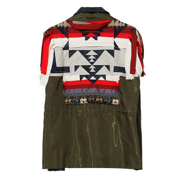 

ewq] europe fashion women suit jacket 2019 summer and spring new jacket female tassel short-sleeved women clothhing ag36011, Black;brown
