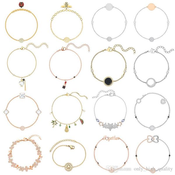 

original 925 sterling silver classic brand flower bracelet, suitable for women to attend the banquet as a gift, Golden;silver