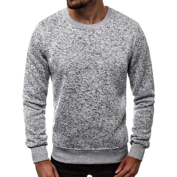 

men's fashion wool sweatshirts casual o neck autumn long sleeve pullover sporting sweatshirt homme streetwears, Black