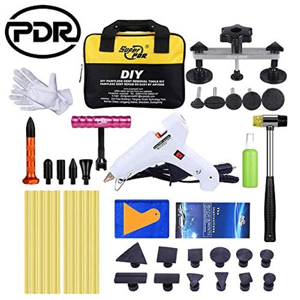 

remover auto paintless pdr kits puller kit dent body diy car repair removal 37pcs