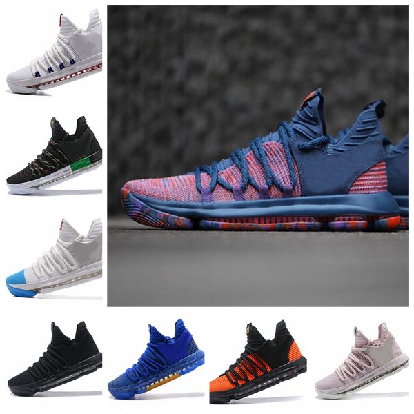 

New KD 10 ALL STAR Multi-Color Oreo Numbers BHM Igloo Men Basketball Shoes KD 10 X Elite Mid Kevin Durant Sport Sneakers