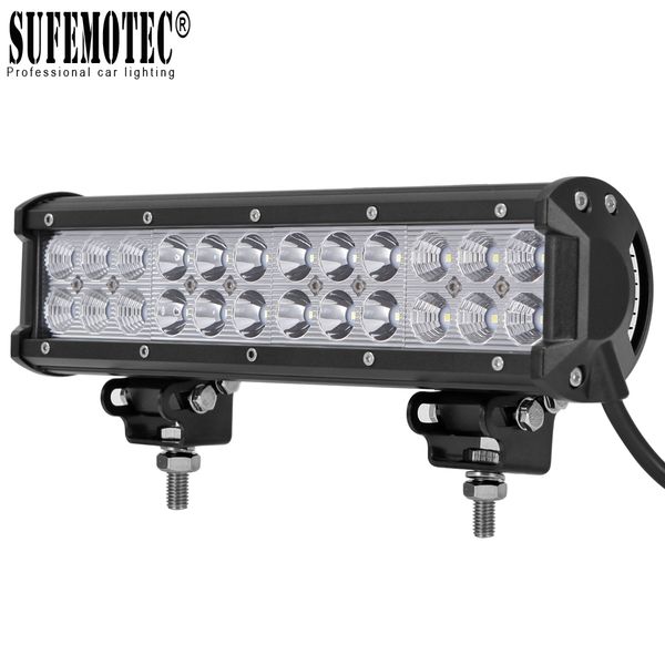 

led bar niva 4x4 off road 12 inch 72w for 12v 24v rc car atv suv 4wd motorcycle excavator trucks offroad barra led work light