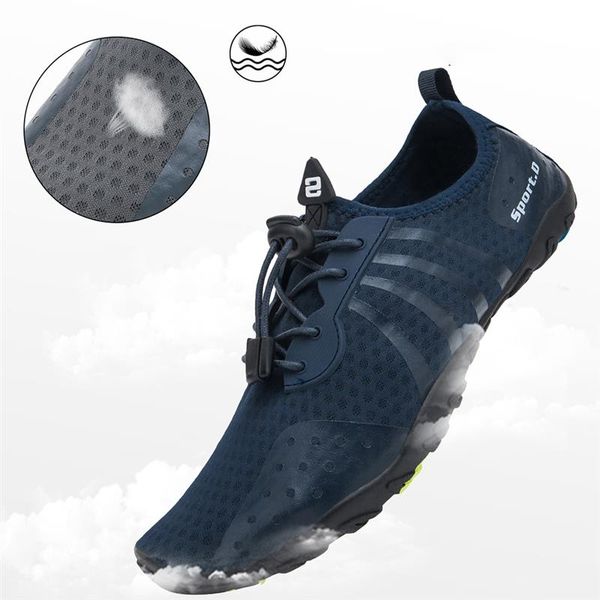 

mesh lace up water shoes couple quick dry shoes summer draining barefoot swimming beach