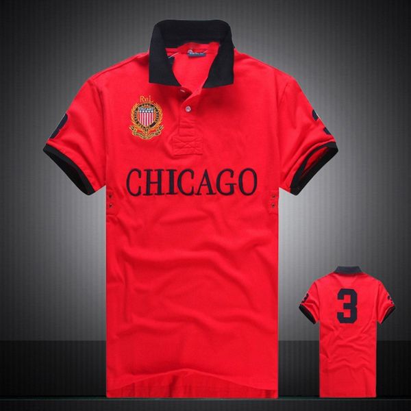 

discounted poloshirt men's short sleeve t-shirt brand london new york chicago polo shirt men dropship cotton top, White;black