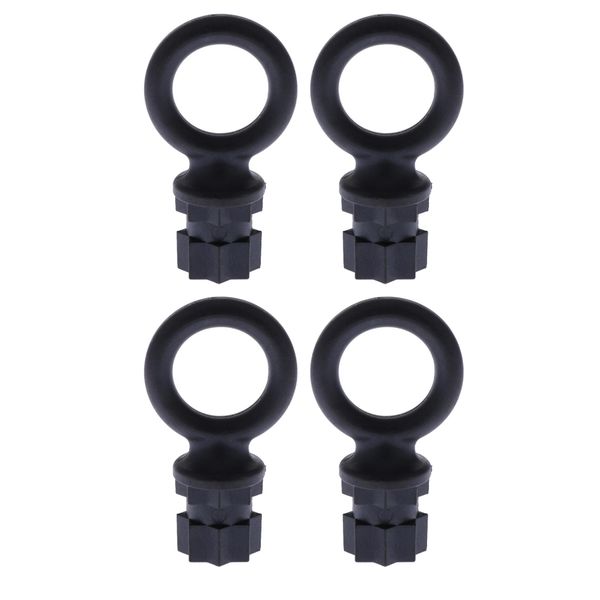 

4 pc kayak quick release track base slide guide rail systems accessory ring