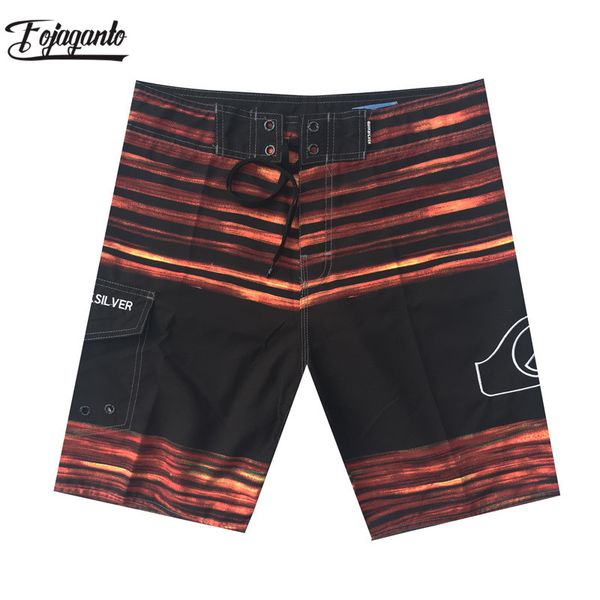 

fojaganto brand men beach shorts plaid print swimwear men's beachwear surf stripe printing fashion drawstring male beach shorts, White;black