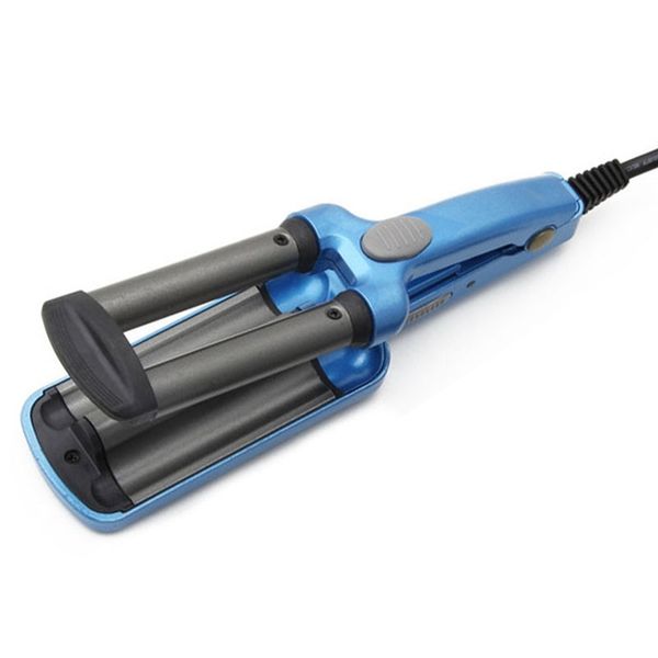 

sanq mini ceramic hair crimper curler curling iron tong waving wand roller salon