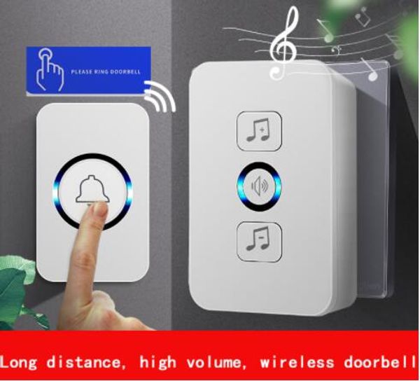 

wireless waterproof doorbell 1 button 1 receiver 300m remote control smart home l wireless doorbell plug