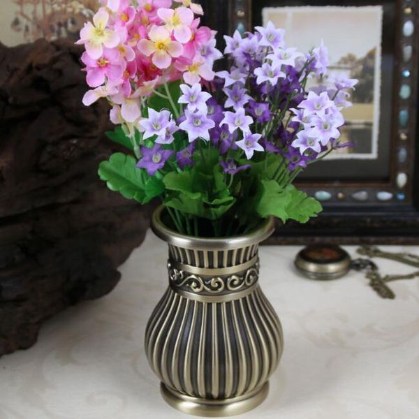 Small Size 12 9 X 9 5 X 9 5 Cm Vintage Home Decor Metal Vase Round