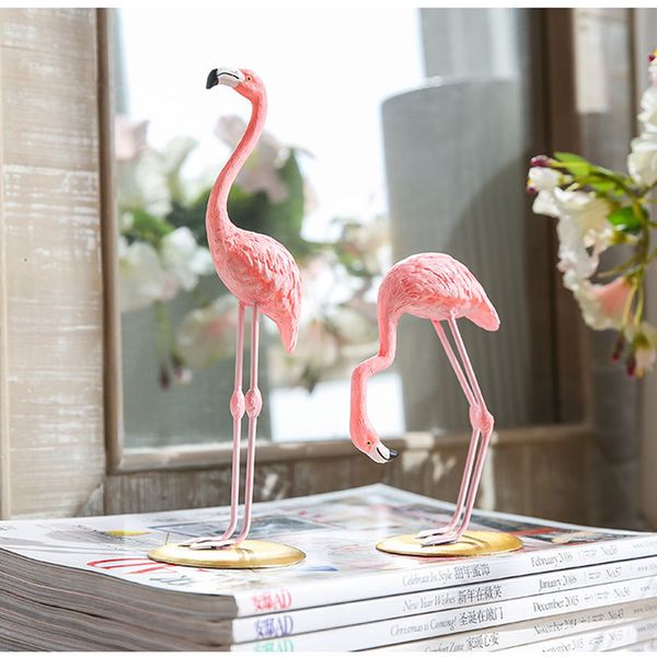 Pink Flamingo Decoration For Living Room Romatic Wedding Party Ornament Accessories Birthday Party Supplies Valentines Gift Decoration In House
