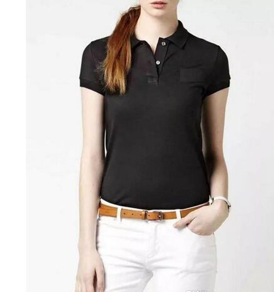 

women's polo shirt style summer fashion big horse embroidery women lapel polo shirts cotton slim fit polos casual polos shirts summ, White