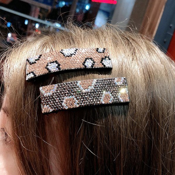 Hairpin Bobby Pin Fund Temperament Leopard Rhinestone Practical