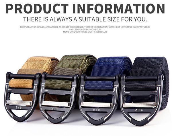

оптовая 8 pcs 49/55/62 дюйма w 1,5 в мужчины пояса мужские дизайнерские нейлоновые ремни ceinture tactical cobra пряжка сплава спорта на отк, Black;brown