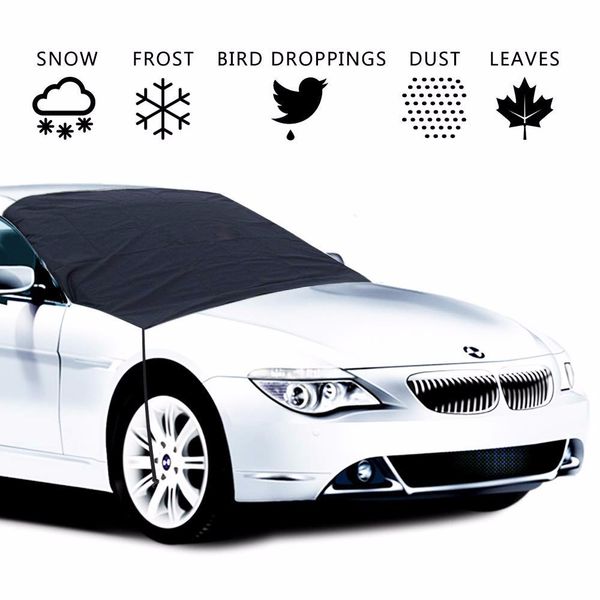 

215*125cm car front windshield side rearview mirror cover sun snow frost ice protector cover car accessries