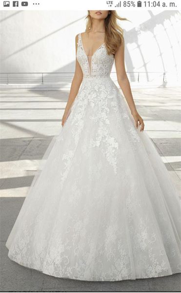 

Bohemian beach wedding dre a line calf length wedding dre beach indian tyle backle lace deep v neck2019