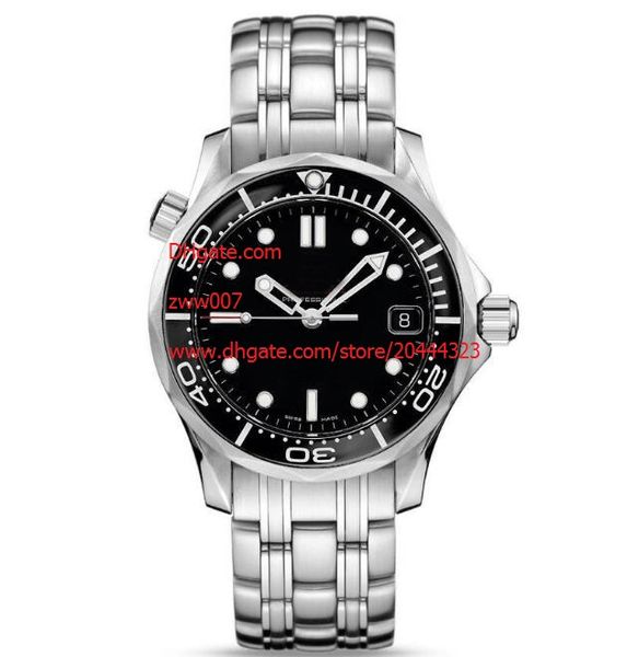 

factory supplier 42mm automatic mechanical wristwatch 212.30.36.20.01.002 co-axial steel black dial ceramic bezel mens men's watch watc, Slivery;brown