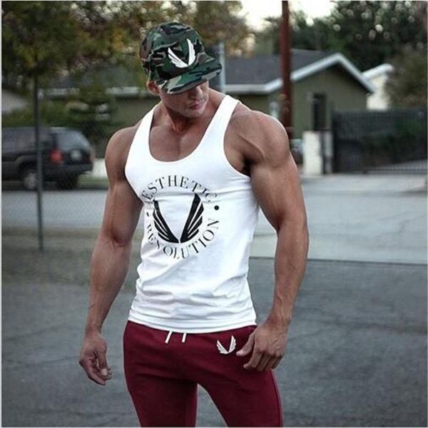 

new singlets mens tank shirt bodybuilding equipment fitness men ' golds stringer tank brand clothes undershirt famous, White;black