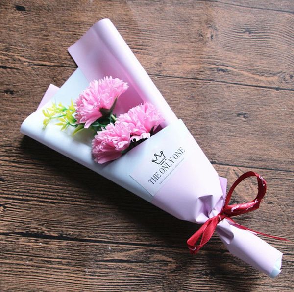 

new mothers day teachers day diy soap flower gift carnation bouquet wedding home festival gift home decoration hand flower