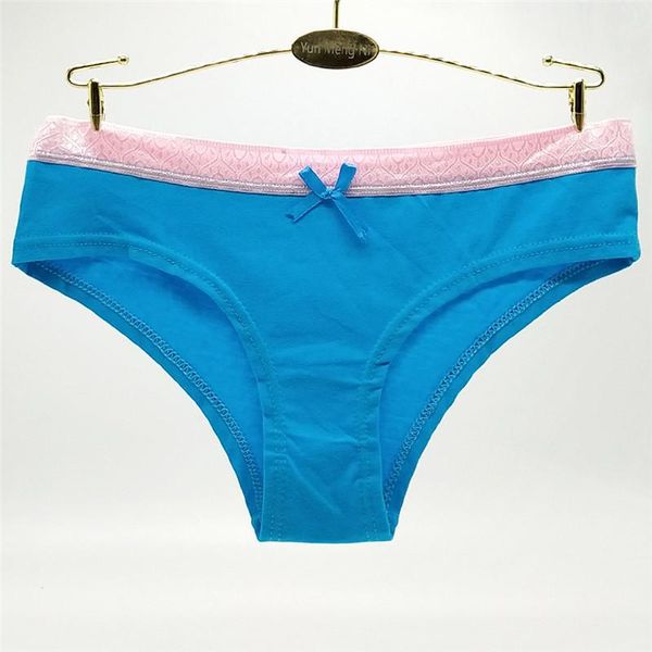 

2020 new pure cotton contrast pants head low waist women's briefs seamless women's underwear women's underwear, Black;pink