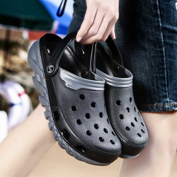 

original classic clogs garden flip flops water shoes men summer beach aqua slipper outdoor sandals gardening shoes big size 46