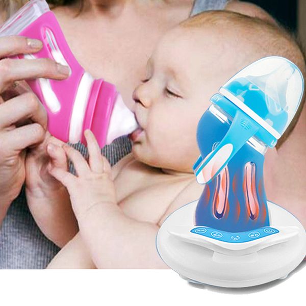 

baby glass bottle anti-drop silicone wide caliber newborn baby bottle insulation intelligent temperature control bottle t200603