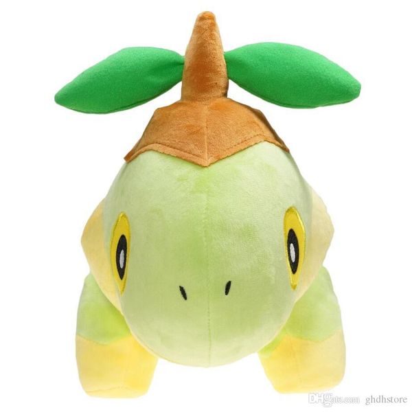 

new 12" 30cm quadruped turtwig grass seedling turtle light green plush doll anime collectible soft dolls gifts stuffed toys