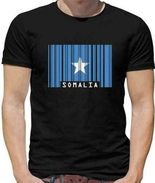 

somalia flagge herren t-shirt - somalisch - mogadishu afrika land reise, White;black