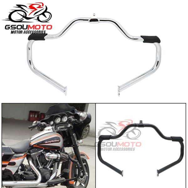 

motorcycle high way rail crash bar bumper engine guard for touring road king electra street glide ultra flhr flhx 09 - 17