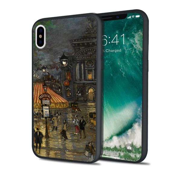 

fundas paris night art phone case for iphone 11 pro xs max xr 8 7 6s plus 5s se 5 case soft silicone cover