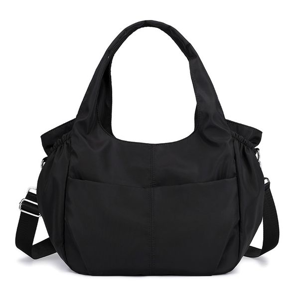 

pure color nappy bag mummy large capacity shoulder bags mom multi-function outdoor travel diaper bags nylon cloth bxy144