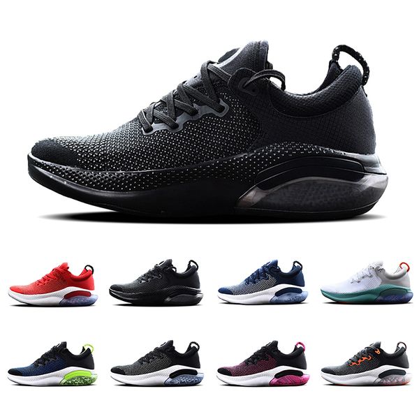 

new joy run fk ride running shoes 360 degree comfort dynomic cushioning light racer blue platinum tint black men women sports sneakers 40-45