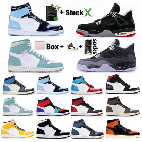 

4 4s black cement what the 1 1s travis scotts grey mens basketball shoes unc bred 11 11s concord men sports designer sneakers