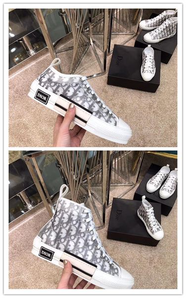 

2020 dìor oblìque homme x kàws by kìm jones men women fashion design casual shoes high sneakers skateboard shoes size eur 35-45