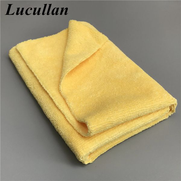 

lucullan 40x40cm 300gsm basic microfiber cleaning towel no scratch edgeless clothes for coating, waxing, detailing